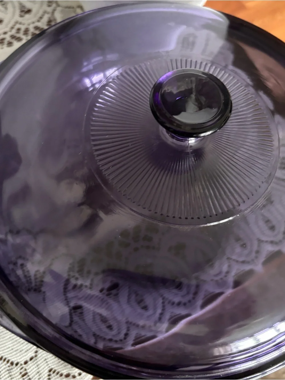 Vintage Pyrex Amethyst Purple Glass Bowl Set – 3 Pc – Mixing & Covered